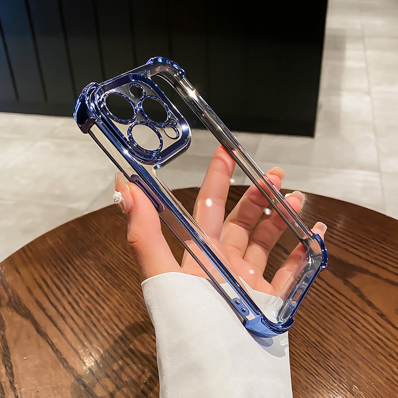 〖i803〗iPhone15 pro ケース 透明,メッキiphone ケース,iPhone14ケースクリア