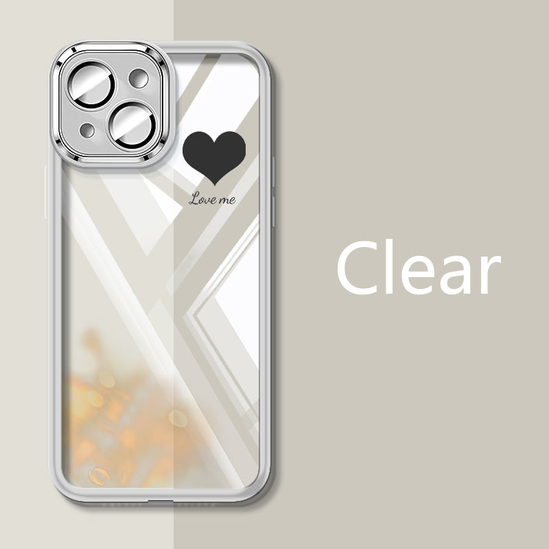 〖i837〗携帯アクセサリー スマホケース iPhone アイフォン ハート型耐衝撃性のある 15/14/13/12/11 対応のケース