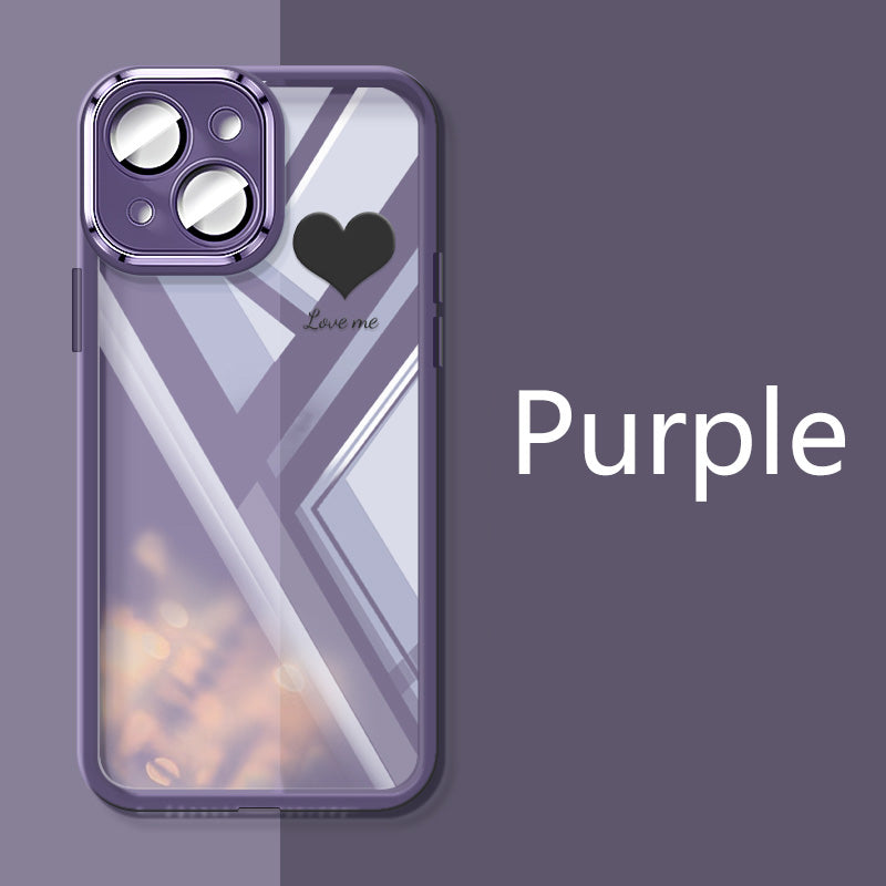 〖i837〗携帯アクセサリー スマホケース iPhone アイフォン ハート型耐衝撃性のある 15/14/13/12/11 対応のケース