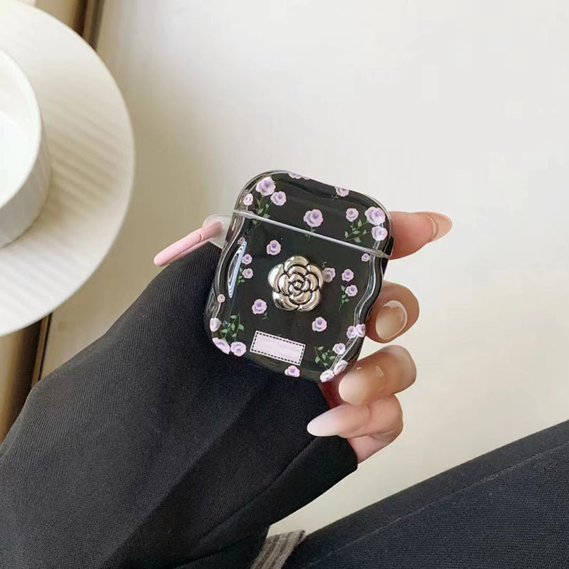 〖A057〗エアーポッズケース おしゃれ,Airpods pro カバー,Airpods 1/2 ケース花柄