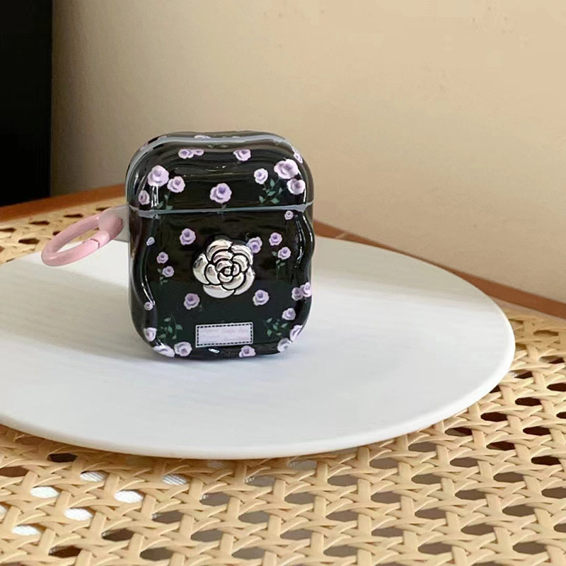 〖A057〗エアーポッズケース おしゃれ,Airpods pro カバー,Airpods 1/2 ケース花柄