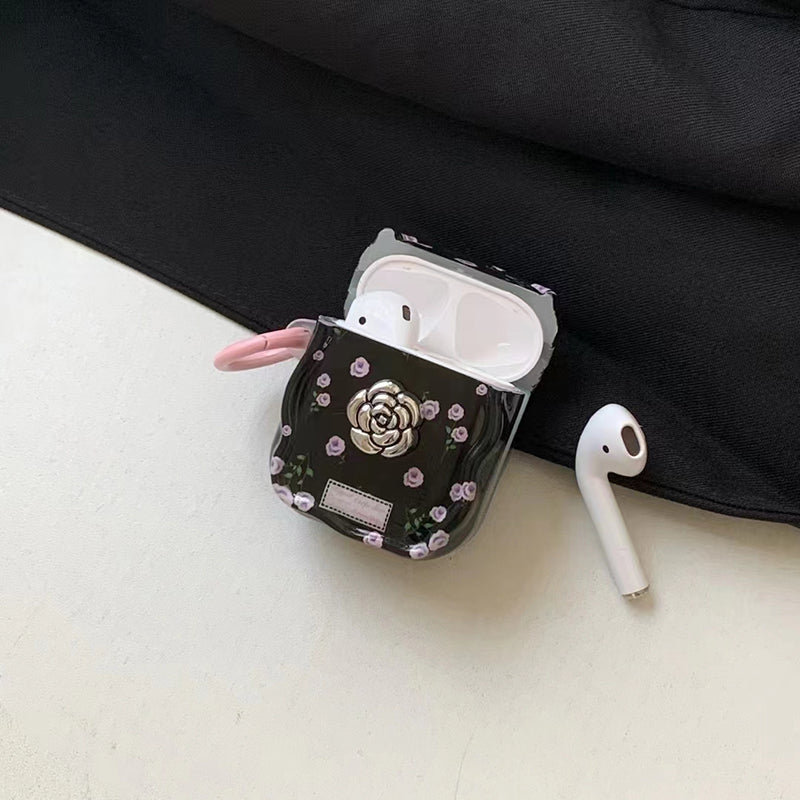 〖A057〗エアーポッズケース おしゃれ,Airpods pro カバー,Airpods 1/2 ケース花柄