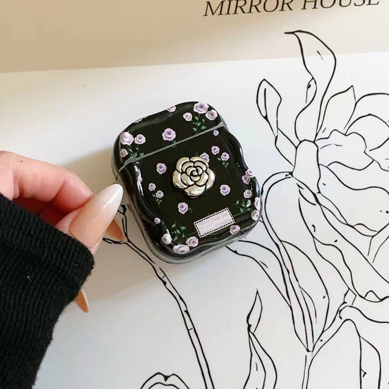 〖A057〗エアーポッズケース おしゃれ,Airpods pro カバー,Airpods 1/2 ケース花柄