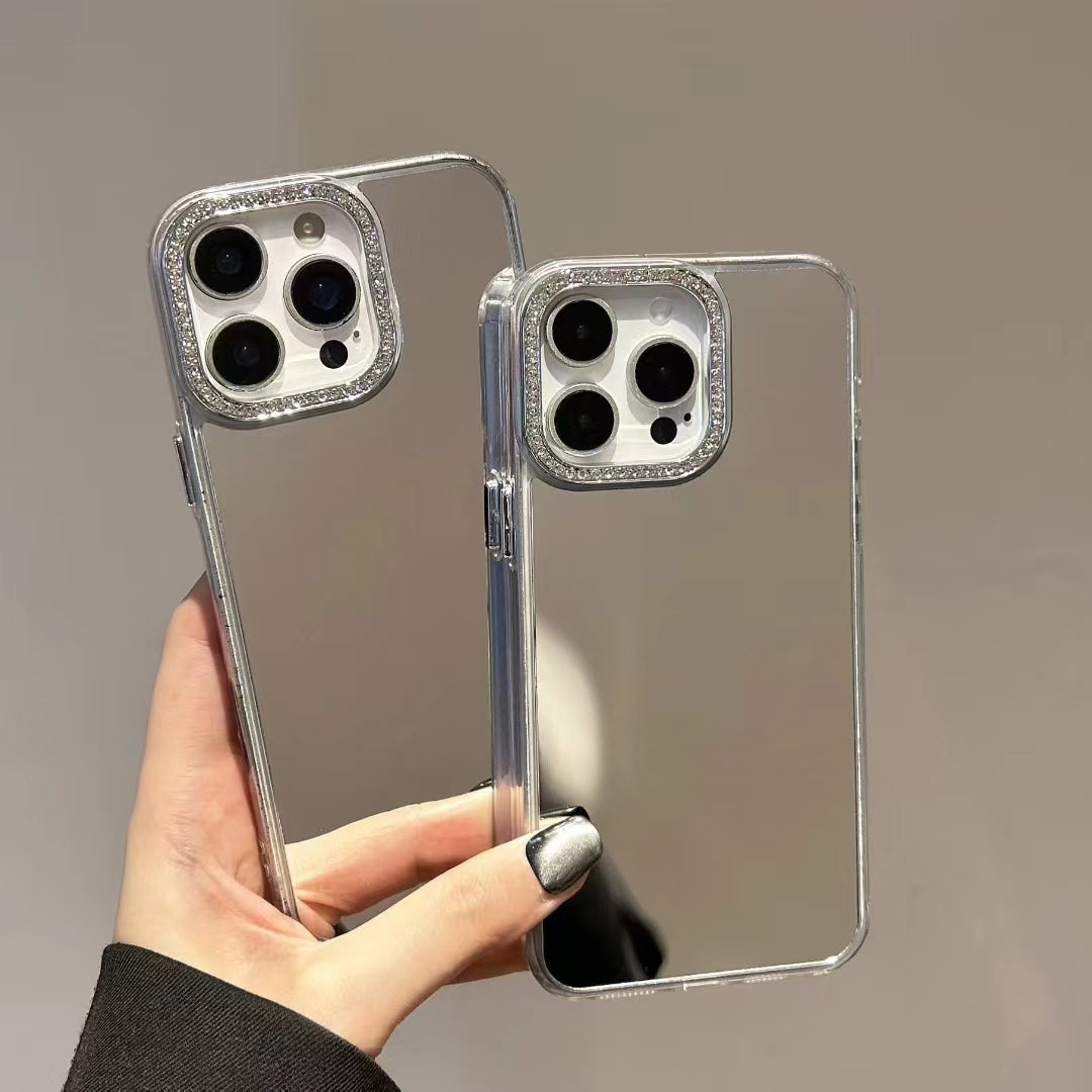 〖i945〗鏡 付き iPhone ケース,ミラー付き iphone 16 ケース 人気