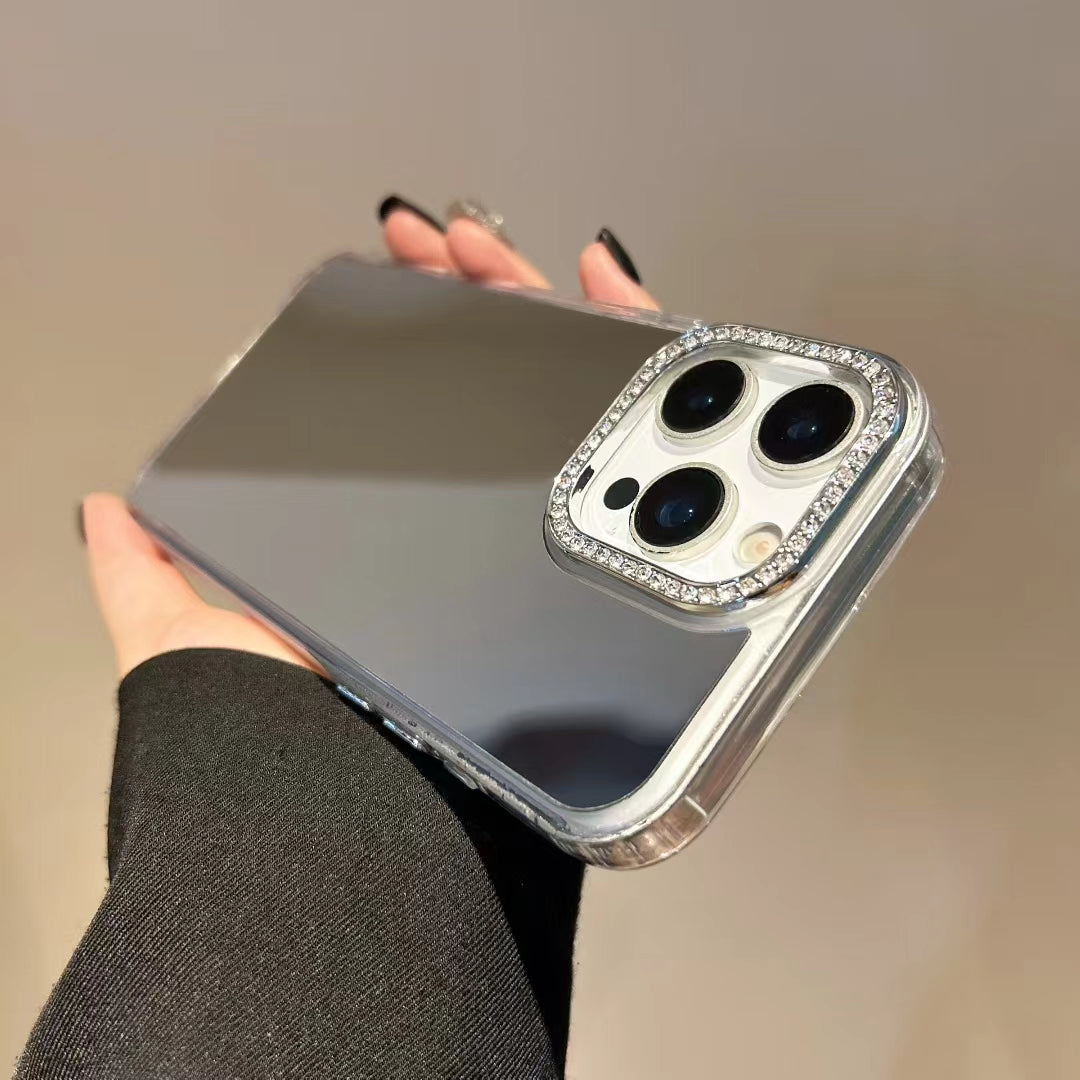 〖i945〗鏡 付き iPhone ケース,ミラー付き iphone 16 ケース 人気