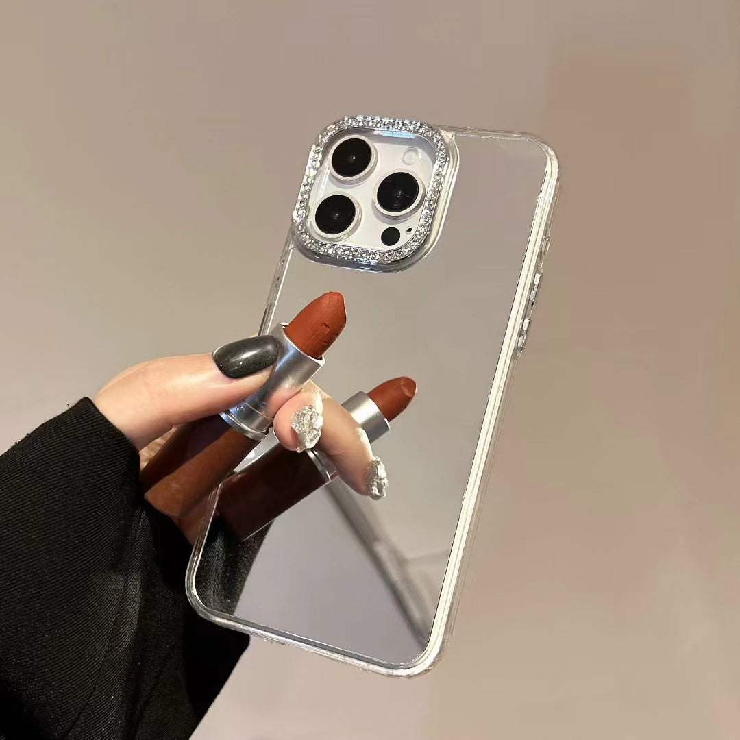 〖i945〗鏡 付き iPhone ケース,ミラー付き iphone 16 ケース 人気