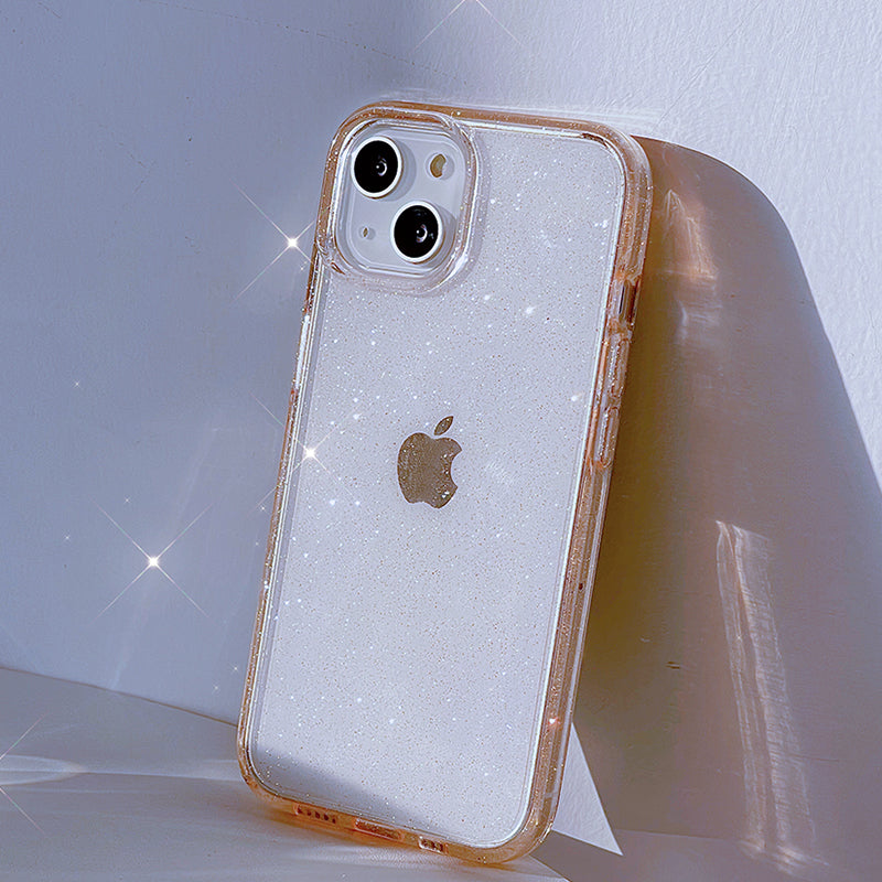 〖i365〗キラキラ透明電話ケース/iPhone 13スマホケース/かわいいスマホケース