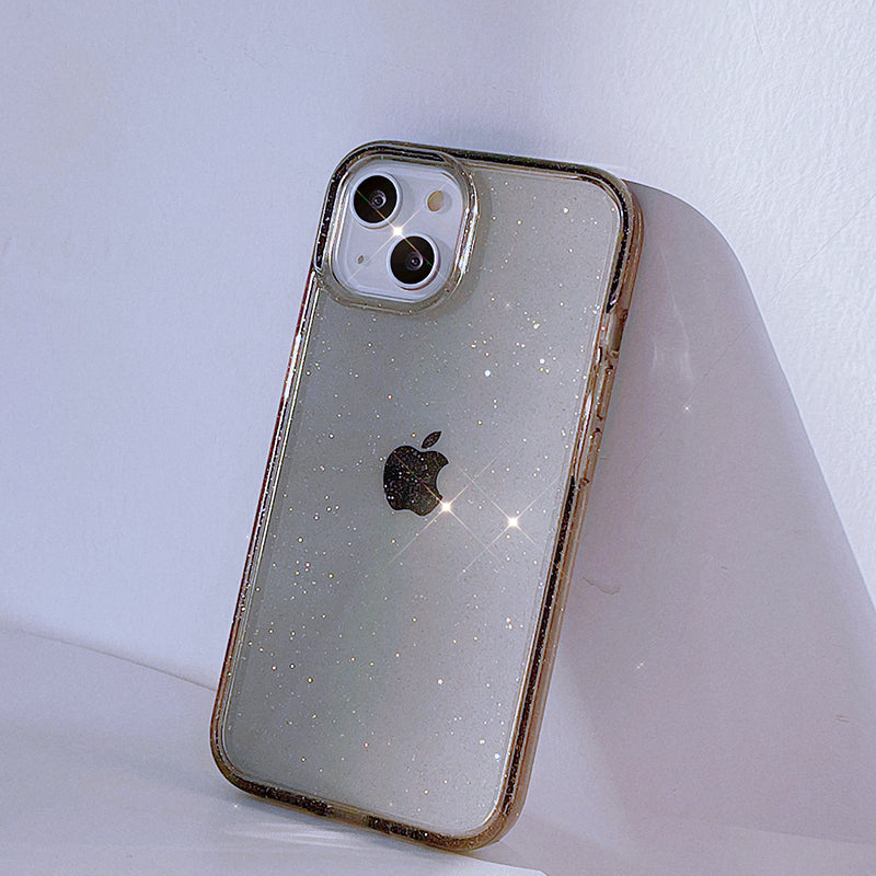 〖i365〗キラキラ透明電話ケース/iPhone 13スマホケース/かわいいスマホケース