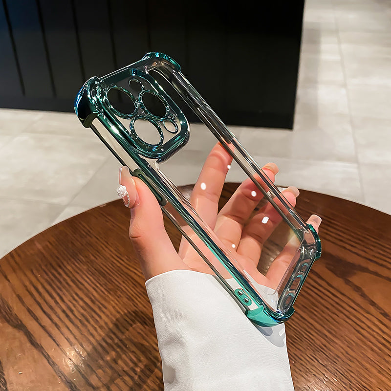 〖i803〗iPhone15 pro ケース 透明,メッキiphone ケース,iPhone14ケースクリア
