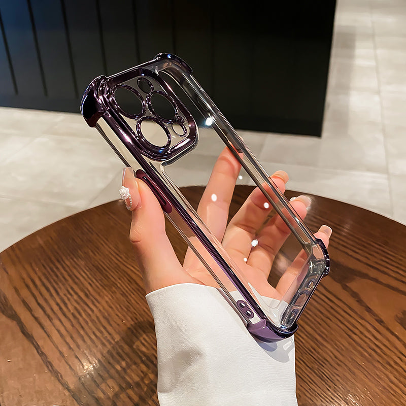 〖i803〗iPhone15 pro ケース 透明,メッキiphone ケース,iPhone14ケースクリア