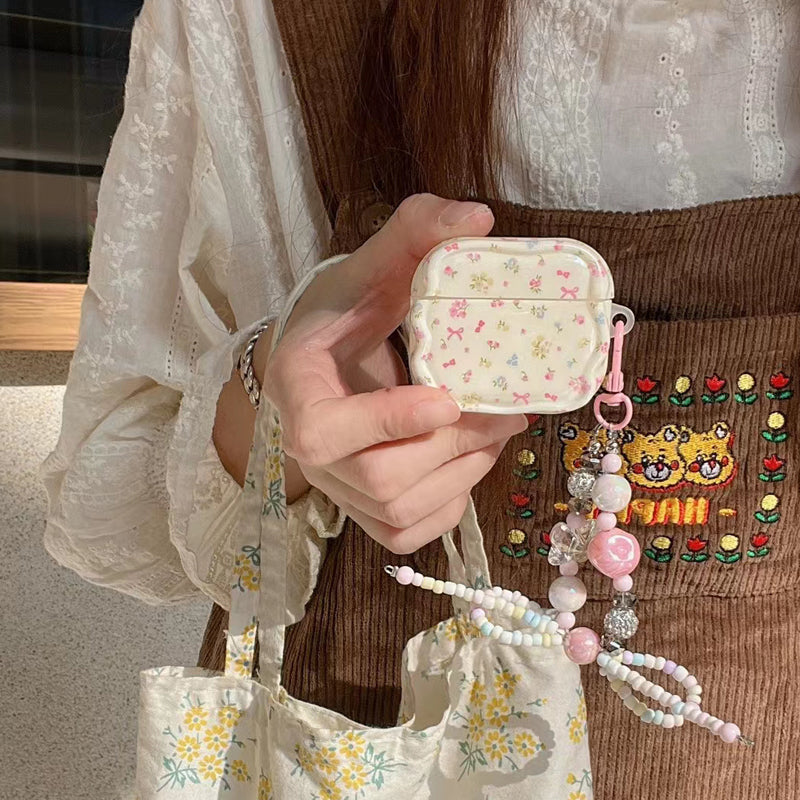 〖A059〗airpods第二世代ケースおしゃれ,airpodsproケースクリア,花柄