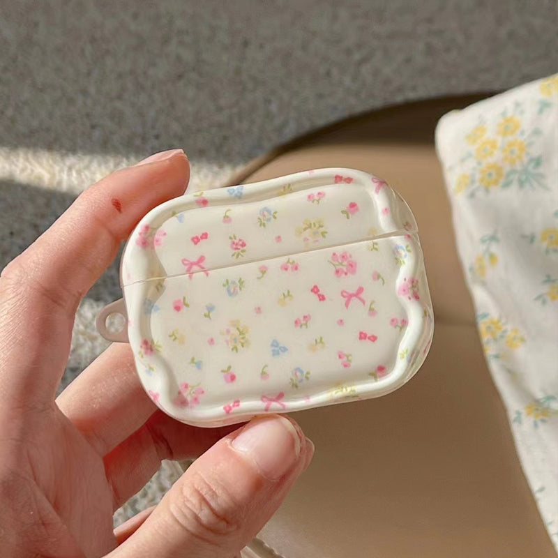 〖A059〗airpods第二世代ケースおしゃれ,airpodsproケースクリア,花柄