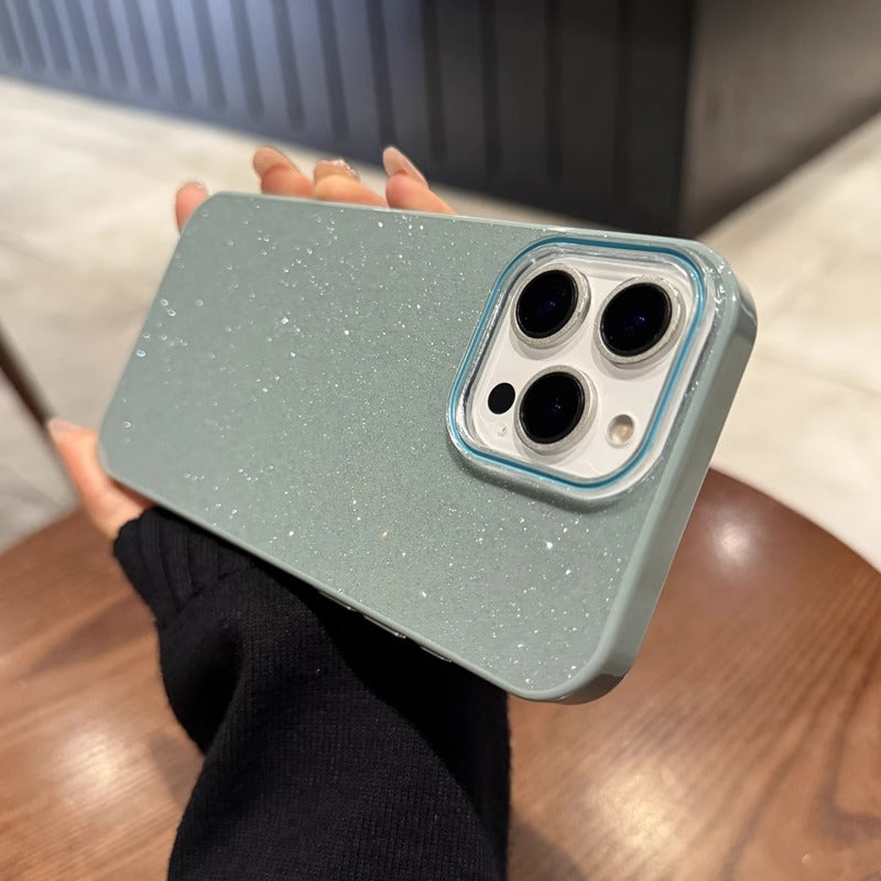 〖i925〗シンプル iPhone16ケース ピンク キラキラ