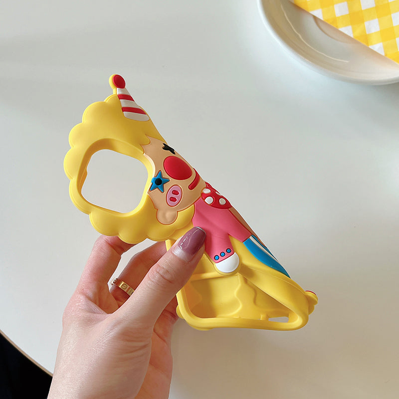 〖i646〗3D 漫画風ア サスペンダーピエロスマホケース,iPhone スマホケース 立体 シリコン