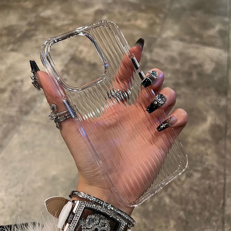 〖i926〗超薄型で黄ばまない透明ストライプハードケース