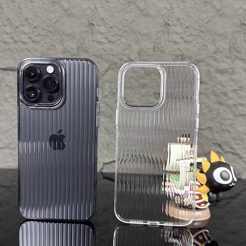 〖i926〗超薄型で黄ばまない透明ストライプハードケース