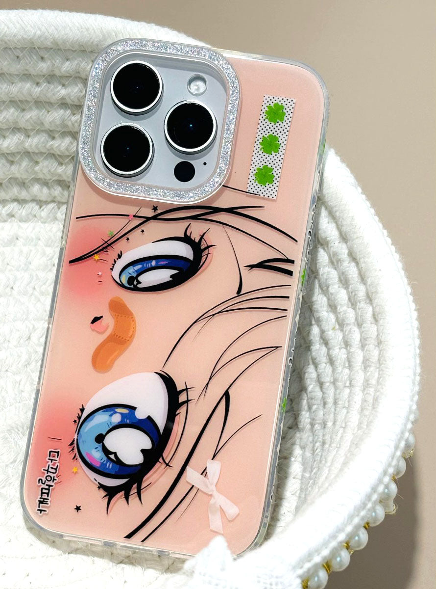 〖i918〗美しい少女の目 スマホケース/iPhone14 ケース