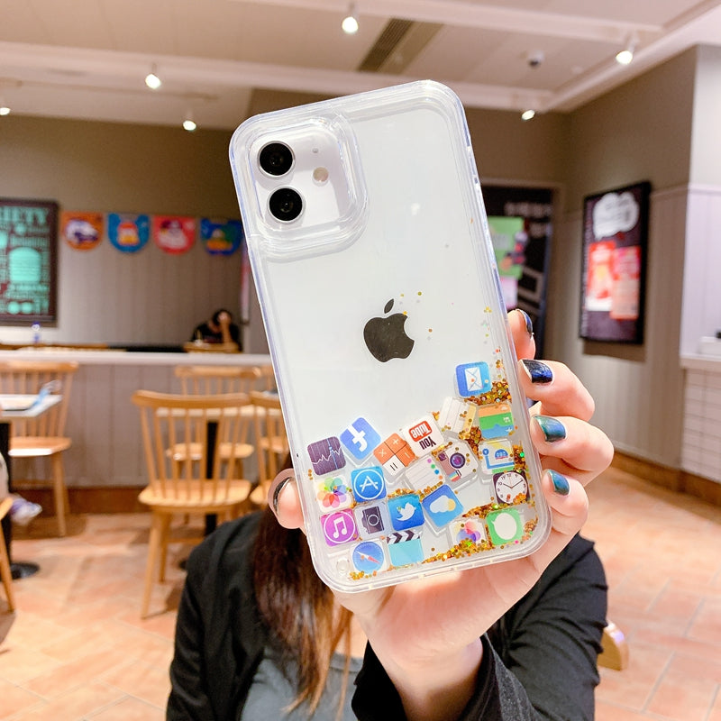 〖i825〗流砂iPhone ケース,スマホカバー おしゃれ,iPhone 12Miniケース,スマホケース 13mini