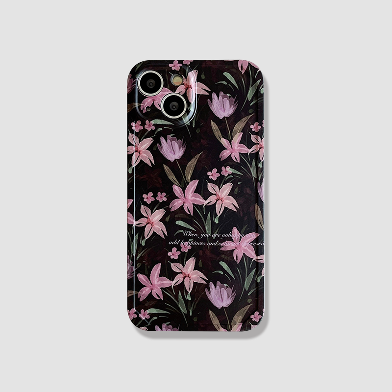 〖i814〗iPhone15ケース花柄クリア,アイフォン 13 ケース,携帯 カバー 人気