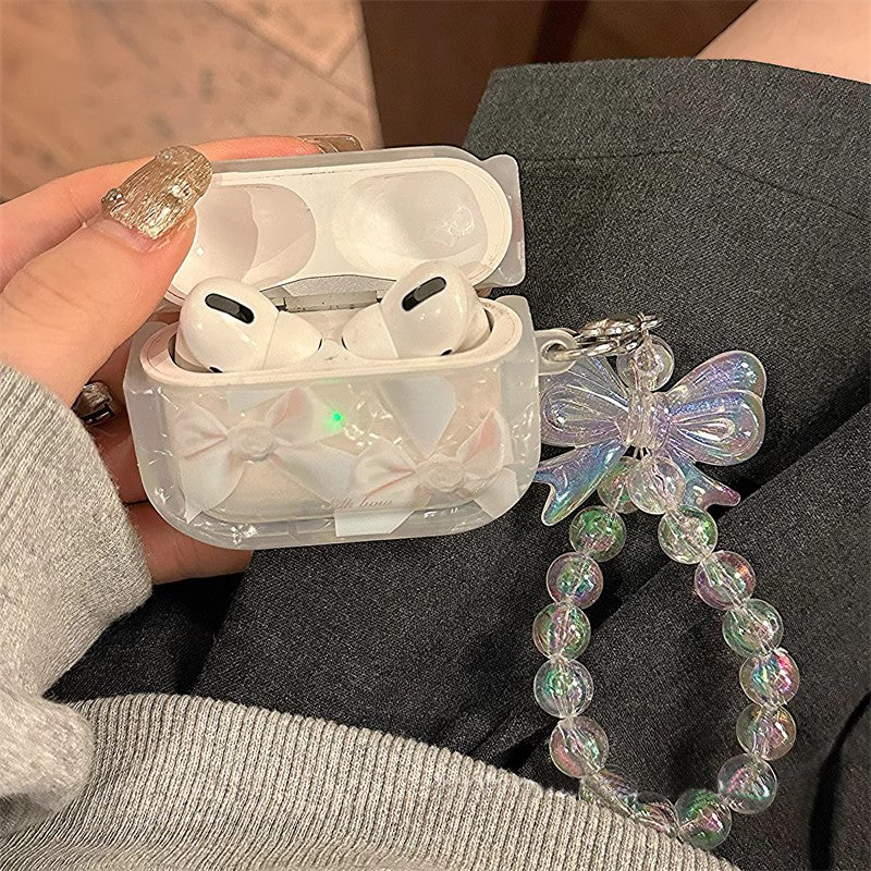 〖A050〗蝶結びAirPodsケース ケース AirPods 1 2 3 pro おしゃれ かっこいい おもしろ ビッグ