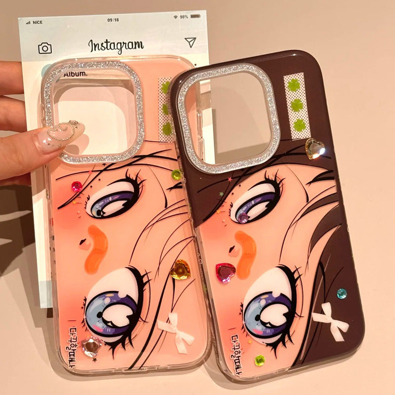 〖i918〗美しい少女の目 スマホケース/iPhone14 ケース
