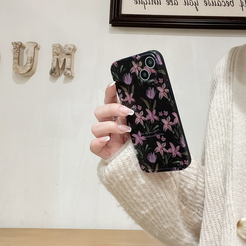 〖i814〗iPhone15ケース花柄クリア,アイフォン 13 ケース,携帯 カバー 人気