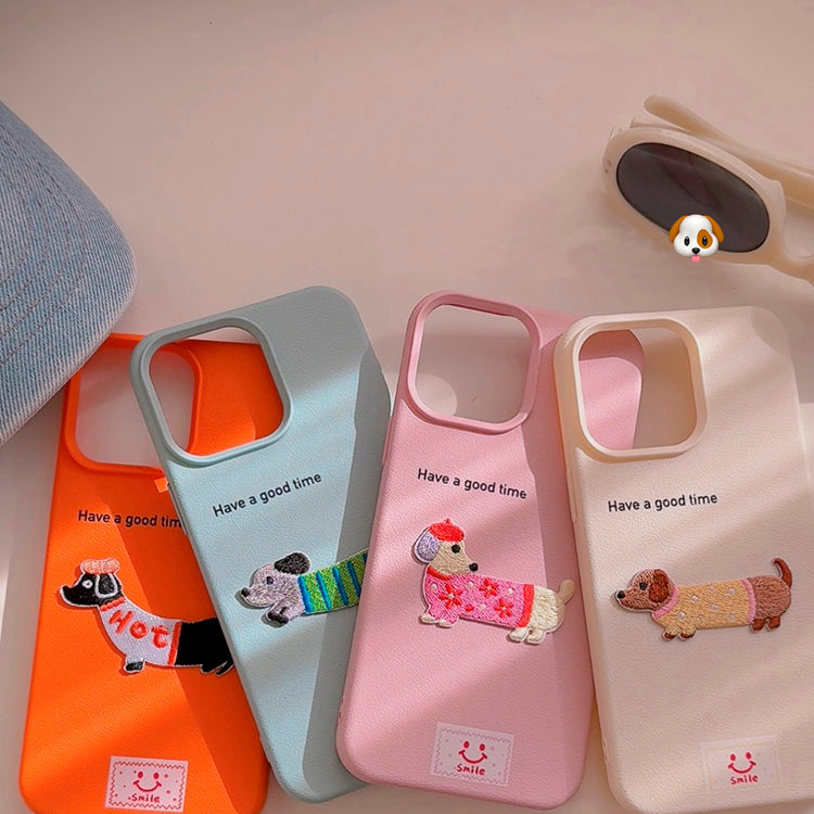 〖i855〗iPhone 15 ケース かわいい 子犬 スマホケース