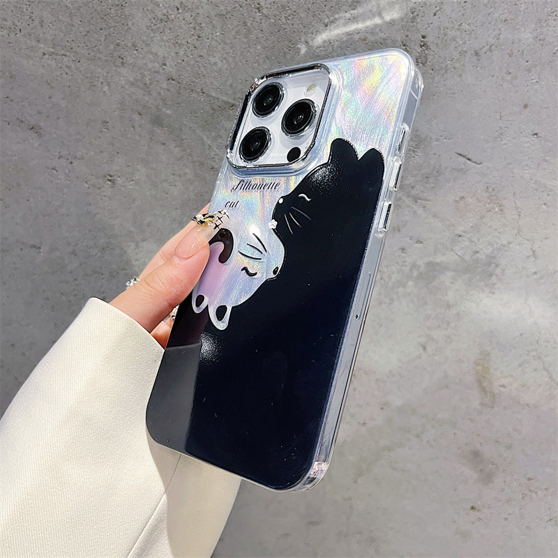 〖i812〗iPhone ケース猫 おしゃれ,iPhone 14 15 Proケース 動物,iPhone13 ケース可愛い シンプル