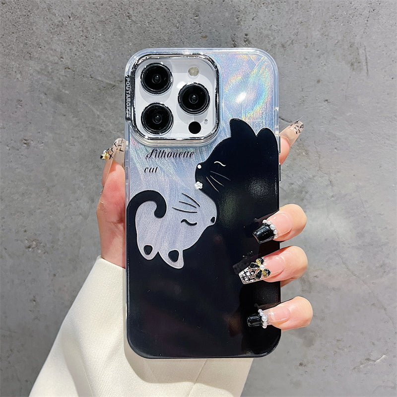 〖i812〗iPhone ケース猫 おしゃれ,iPhone 14 15 Proケース 動物,iPhone13 ケース可愛い シンプル