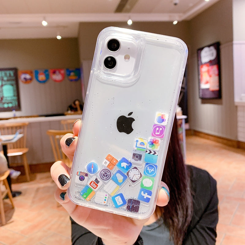 〖i825〗流砂iPhone ケース,スマホカバー おしゃれ,iPhone 12Miniケース,スマホケース 13mini