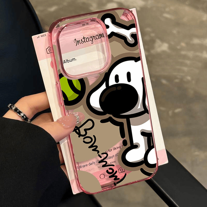 〖i882〗面白い子犬iPhone 15ケース,iPhone 16面白い子犬のスマホケース