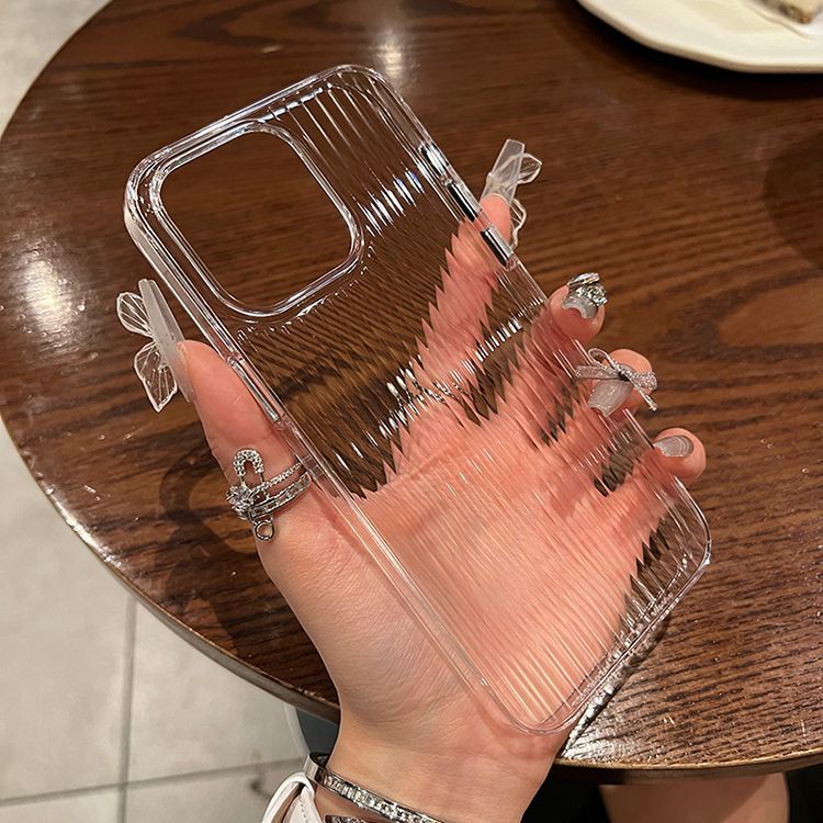 〖i926〗超薄型で黄ばまない透明ストライプハードケース