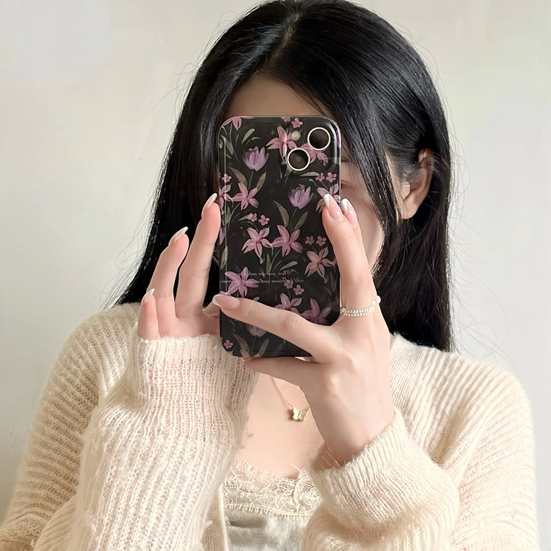 〖i814〗iPhone15ケース花柄クリア,アイフォン 13 ケース,携帯 カバー 人気