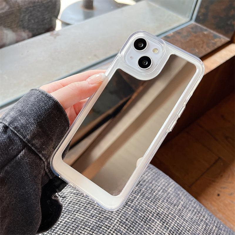 〖i610〗iPhone 14ケース iPhone 12 13カバー ミラーケース 鏡面加工 スマホケース スマホカバ