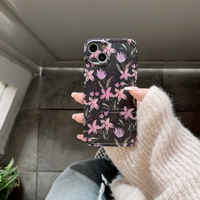 〖i814〗iPhone15ケース花柄クリア,アイフォン 13 ケース,携帯 カバー 人気