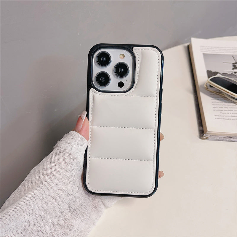 〖i725〗ファッションブランドダウンとFor ケース用電話ケースiPhone 14 15 Pro Max ケース