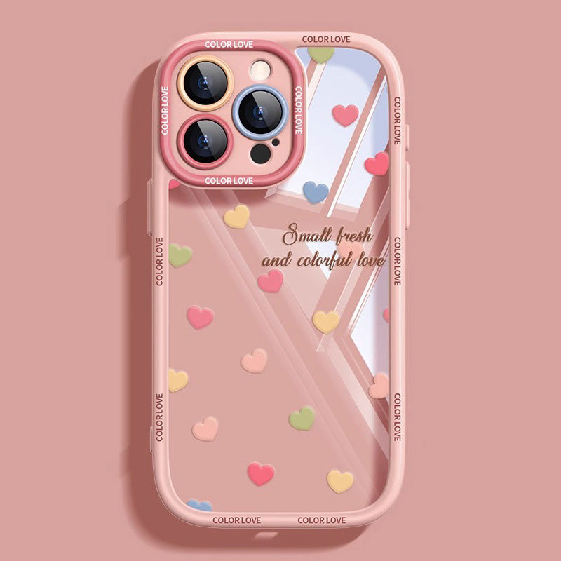 〖i845〗iPhoneケース 韓国 かわいい ハート,ハート iphone 15 ケース