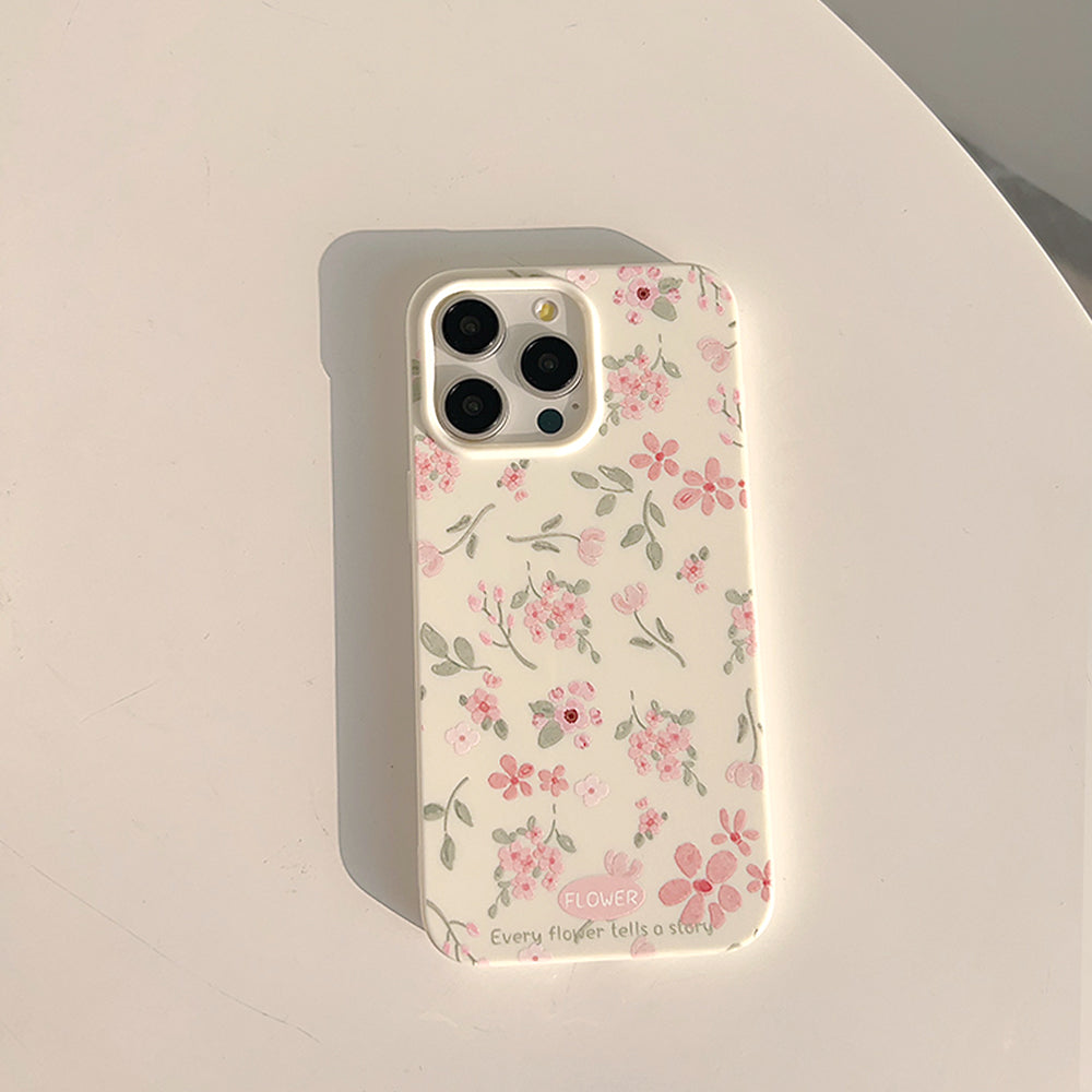 〖i936〗春の花柄スマホケース,iPhone 16 花柄 ケース
