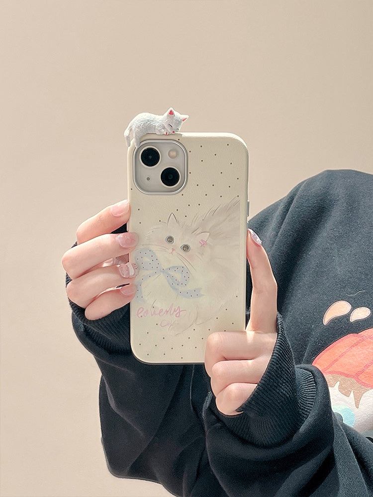 〖i919〗かわいい猫のiPhone 携帯ケース