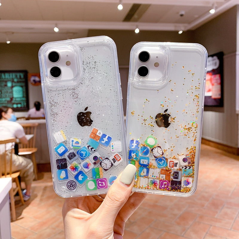 〖i825〗流砂iPhone ケース,スマホカバー おしゃれ,iPhone 12Miniケース,スマホケース 13mini