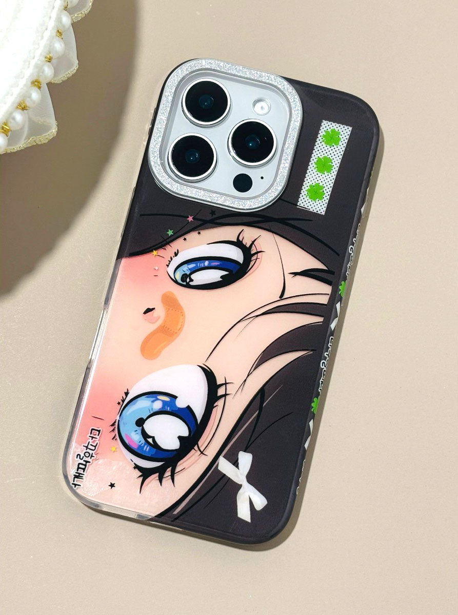 〖i918〗美しい少女の目 スマホケース/iPhone14 ケース