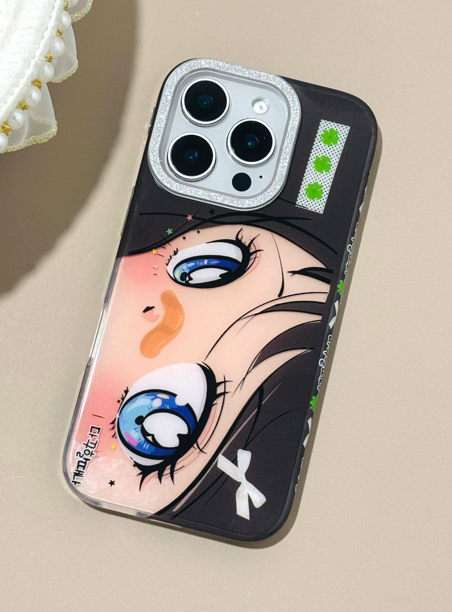 〖i918〗美しい少女の目 スマホケース/iPhone14 ケース