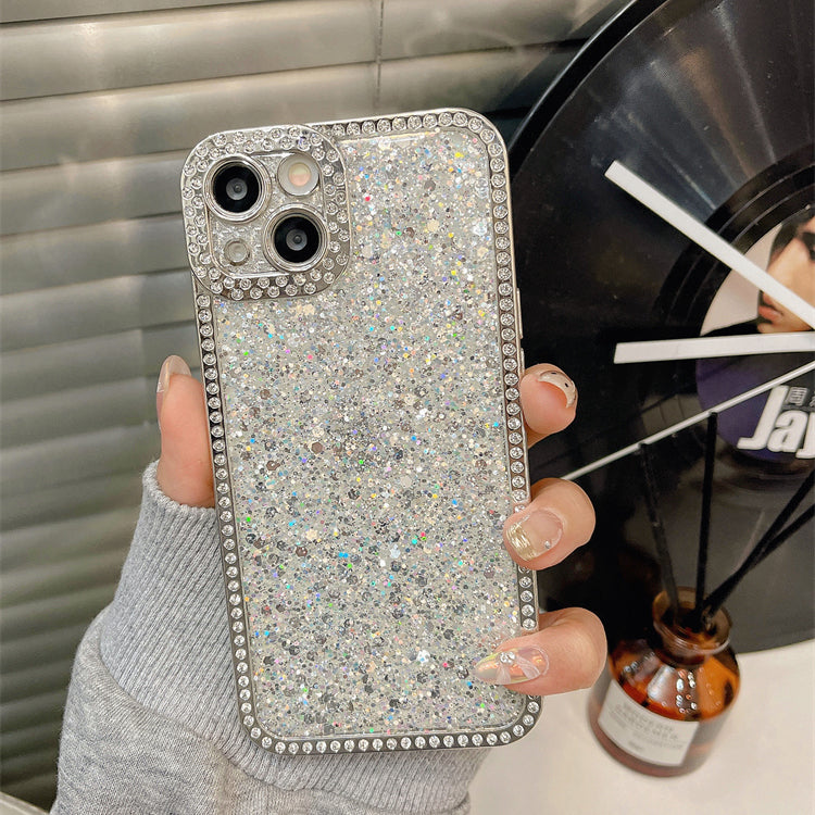 〖i804〗iPhoneケース高級感-iPhone14 グリッター ケース,iPhone15 シンプル ケース