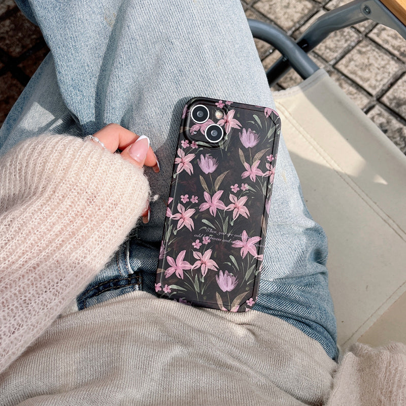 〖i814〗iPhone15ケース花柄クリア,アイフォン 13 ケース,携帯 カバー 人気