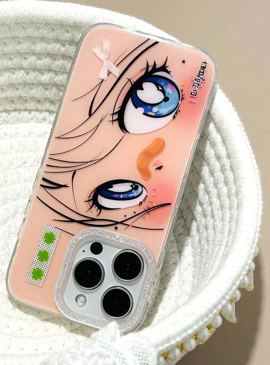 〖i918〗美しい少女の目 スマホケース/iPhone14 ケース