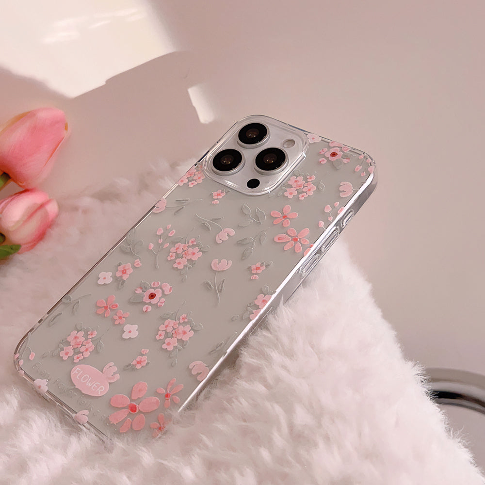 〖i936〗春の花柄スマホケース,iPhone 16 花柄 ケース