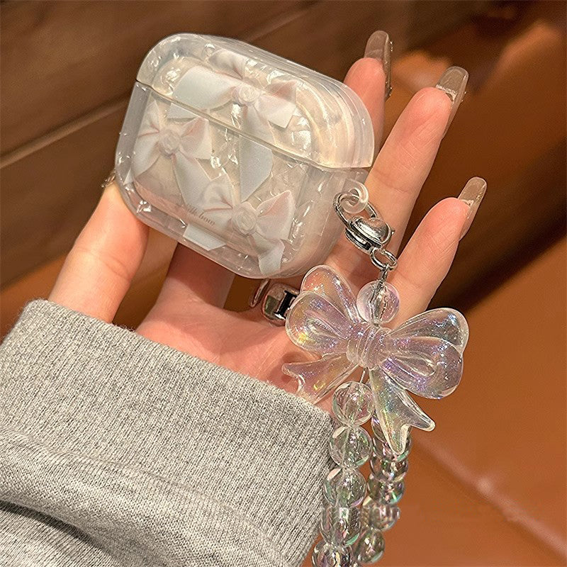 〖A050〗蝶結びAirPodsケース ケース AirPods 1 2 3 pro おしゃれ かっこいい おもしろ ビッグ