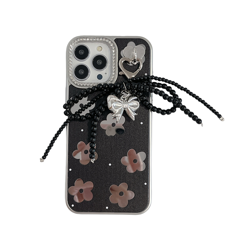 〖i903〗iPhone 16スマホケース 花柄 iPhone 15 蝶の花