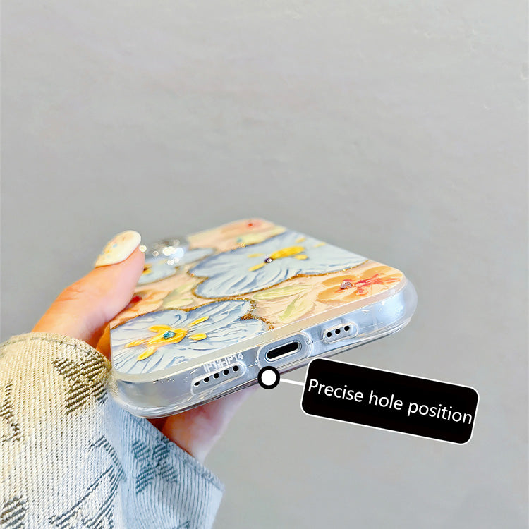 〖i822〗iPhone 携帯 ケース花柄,アイフォン 15 カバー 人気