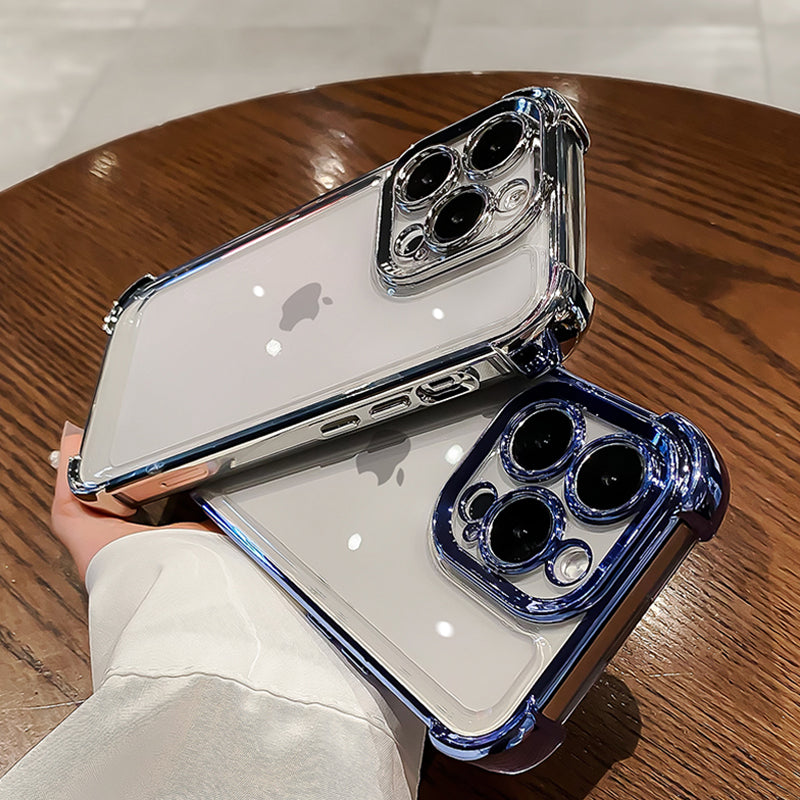 〖i803〗iPhone15 pro ケース 透明,メッキiphone ケース,iPhone14ケースクリア